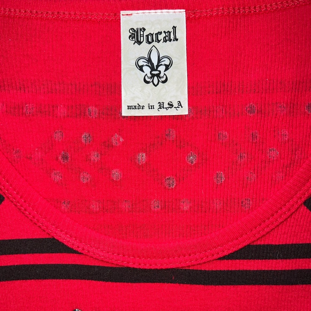 Vocal Rhinestone Cross Tee - Picture 8 of 10